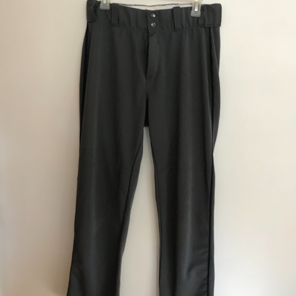 Alleson Athletic Men's Baseball Pants Large Gray Preowned 100% Polyester